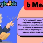 b Meaning