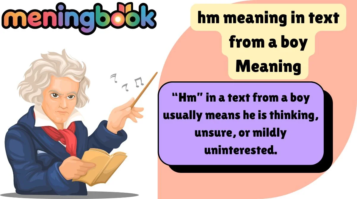 hm meaning in text from a boy Meaning