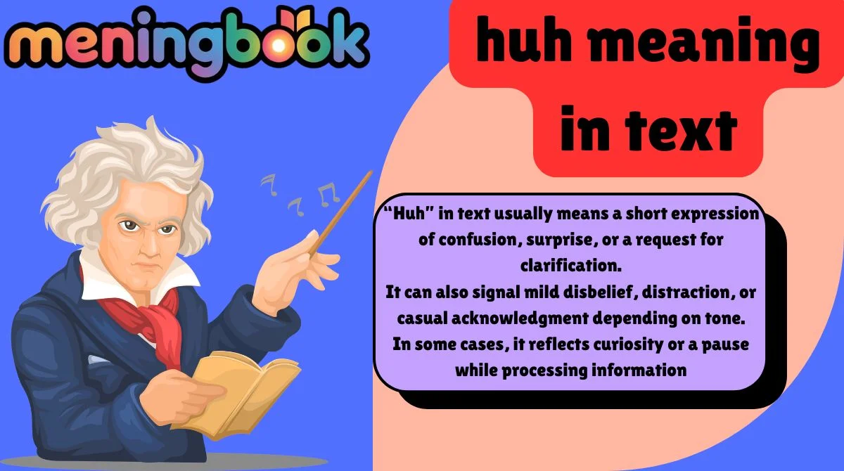 huh meaning in text