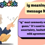 ig meaning in text message Meaning