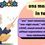 ons meaning in text